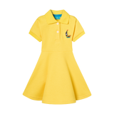 GIRLS STAPLE DRESS-YELLOW