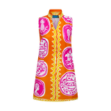 COMMERCIA MINI TUNIC DRESS-TANGERINE PINK