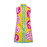 COMMERCIA MINI TUNIC DRESS-YELLOW PINK