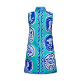 COMMERCIA MINI TUNIC DRESS-SEAFOAM ROYAL