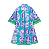 COMMERCIA SHIRT DRESS-AQUA PURPLE