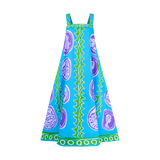 COMMERCIA MAXI DRESS-AQUA PURPLE