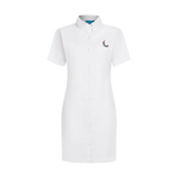 STAPLE LINEN DRESS-WHITE