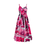 2025 BREAST CANCER CINCHED MAXI DRESS