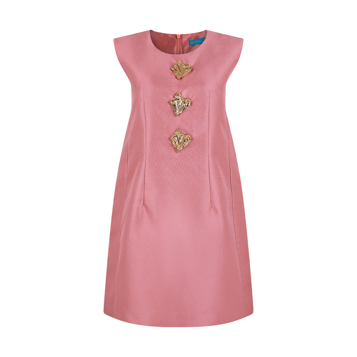 THE ALIGER SHIFT DRESS-MAUVE