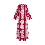 THE COMMERCIA TUNIC DRESS-MAROON