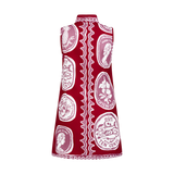 THE COMMERCIA MINI TUNIC DRESS-MAROON