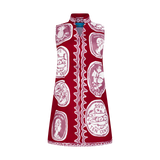 THE COMMERCIA MINI TUNIC DRESS-MAROON