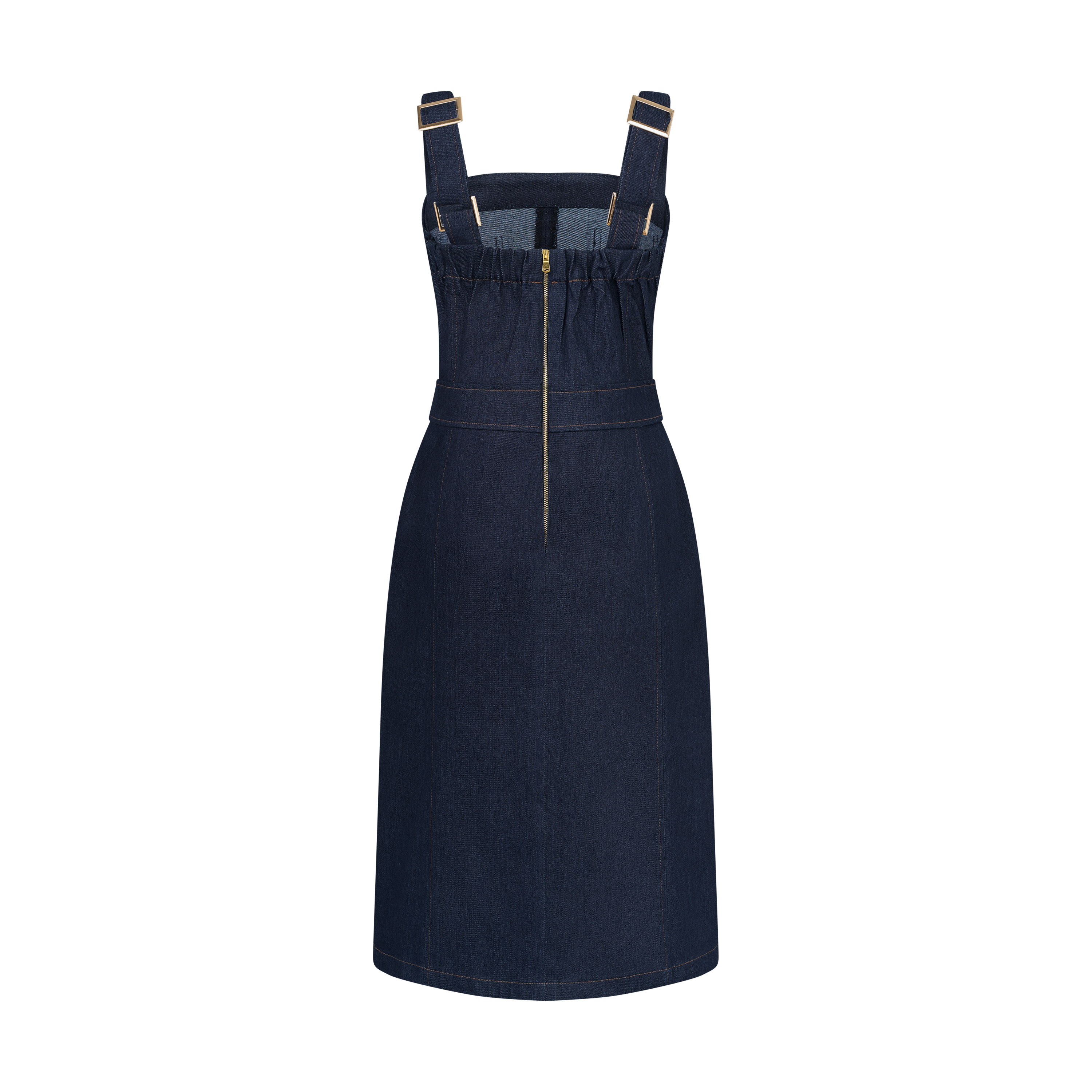 THE DENIM OVERALL DRESS