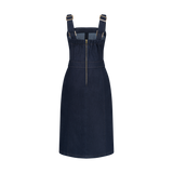 THE DENIM OVERALL DRESS