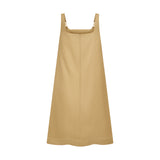 THE STROMBUS SHIFT DRESS-KHAKI