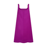 THE STROMBUS SHIFT DRESS-PURPLE