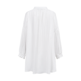 THE STROMBUS BANDED TUNIC-WHITE