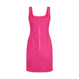 THE STROMBUS MINI DRESS-FUCHSIA