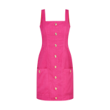 THE STROMBUS MINI DRESS-FUCHSIA