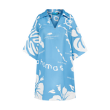 ARCHIPELAGO TUNIC DRESS-AQUA