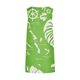 ARCHIPELAGO A-LINE DRESS-LIME