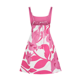 MINI DRESS- WHITE & PINK