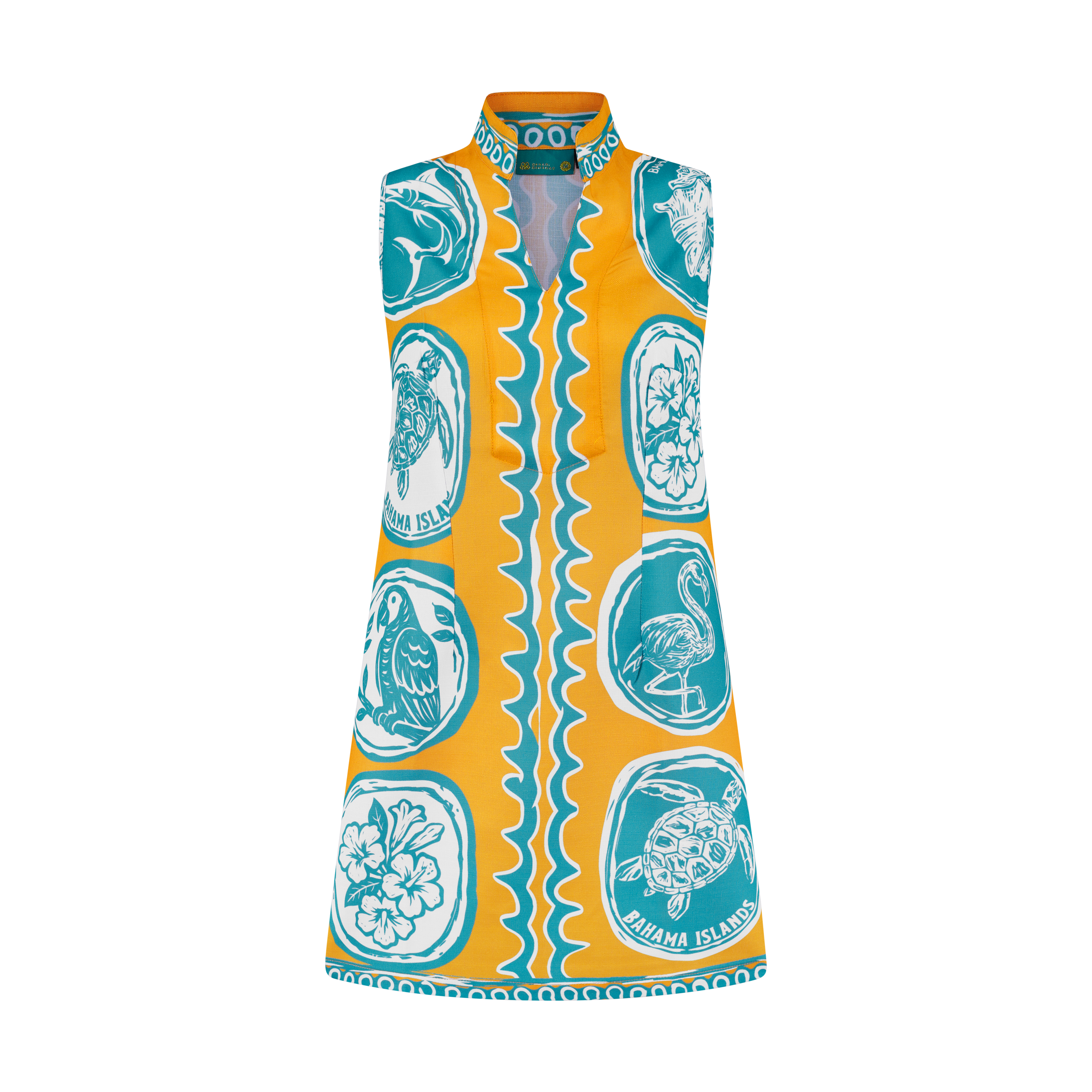 THE COMMERCIA MINI TUNIC DRESS-GOLD