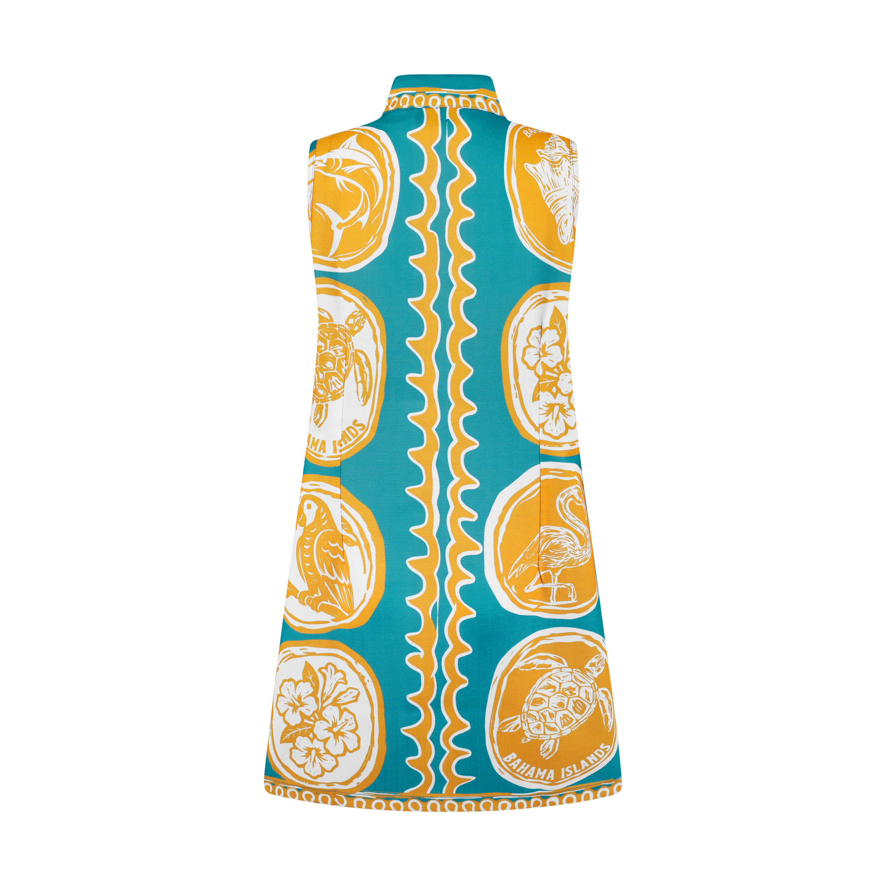 THE COMMERCIA MINI TUNIC DRESS-AQUA