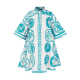 THE COMMERCIA SHIRT DRESS-WHITE