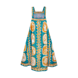 THE COMMERCIA MAXI DRESS-AQUA