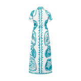 THE COMMERCIA RUCHED DRESS-WHITE