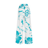 THE ARCHIPELAGO PANTS-WHITE & AQUA