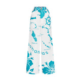 THE ARCHIPELAGO PANTS-WHITE & AQUA
