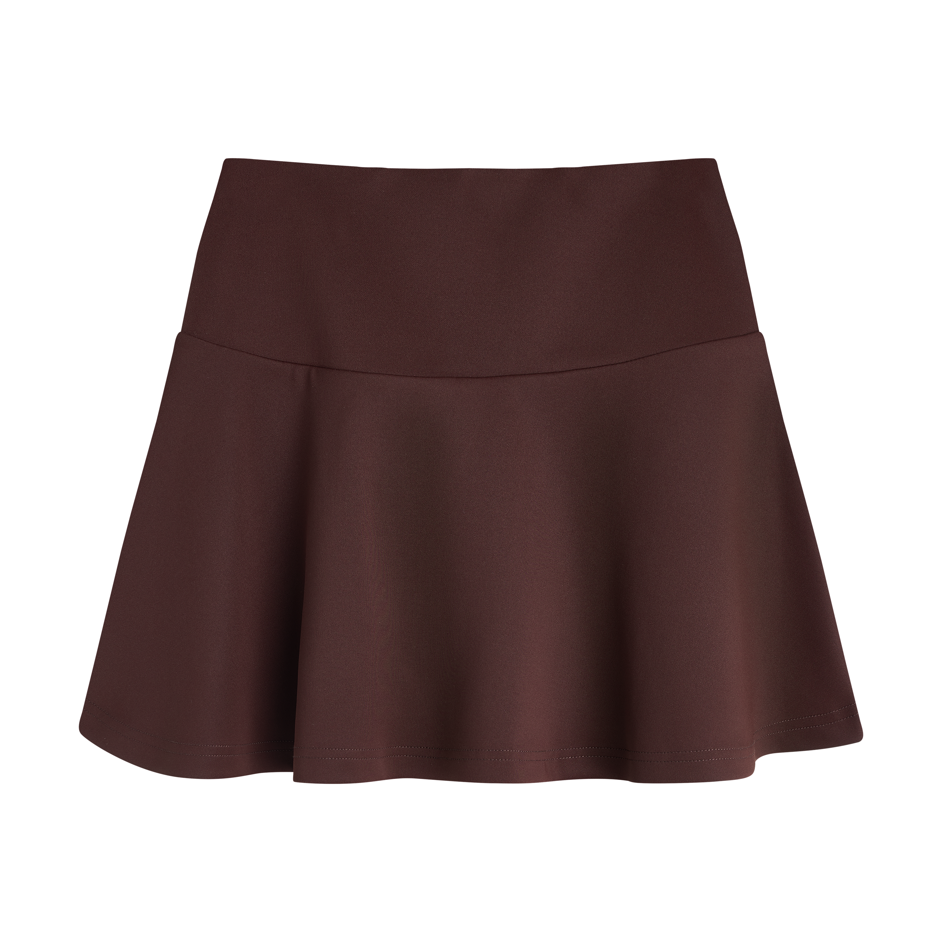 THE MEDALLION SKIRT-BURGUNDY