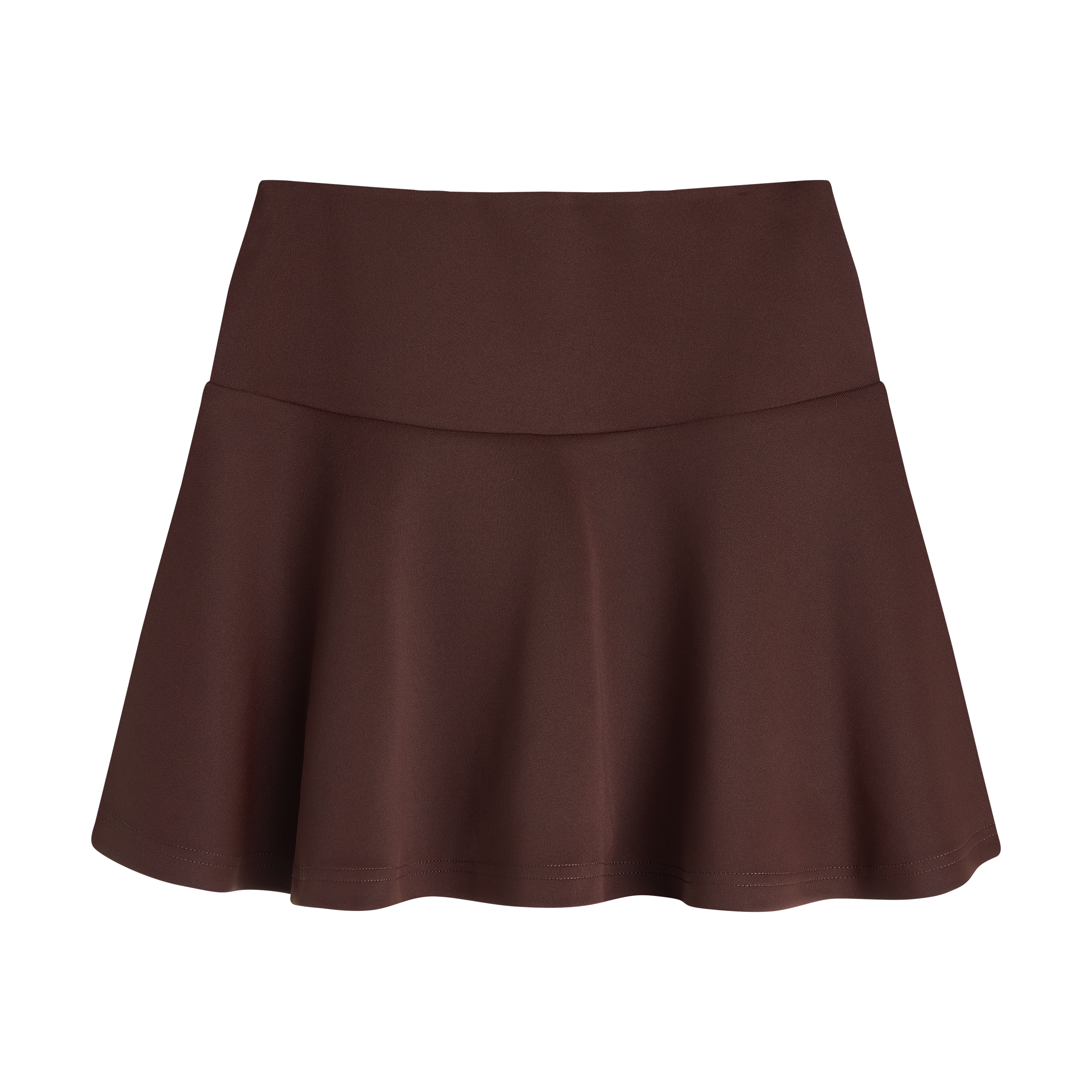 THE MEDALLION SKIRT-BURGUNDY