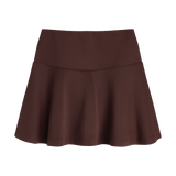 THE MEDALLION SKIRT-BURGUNDY