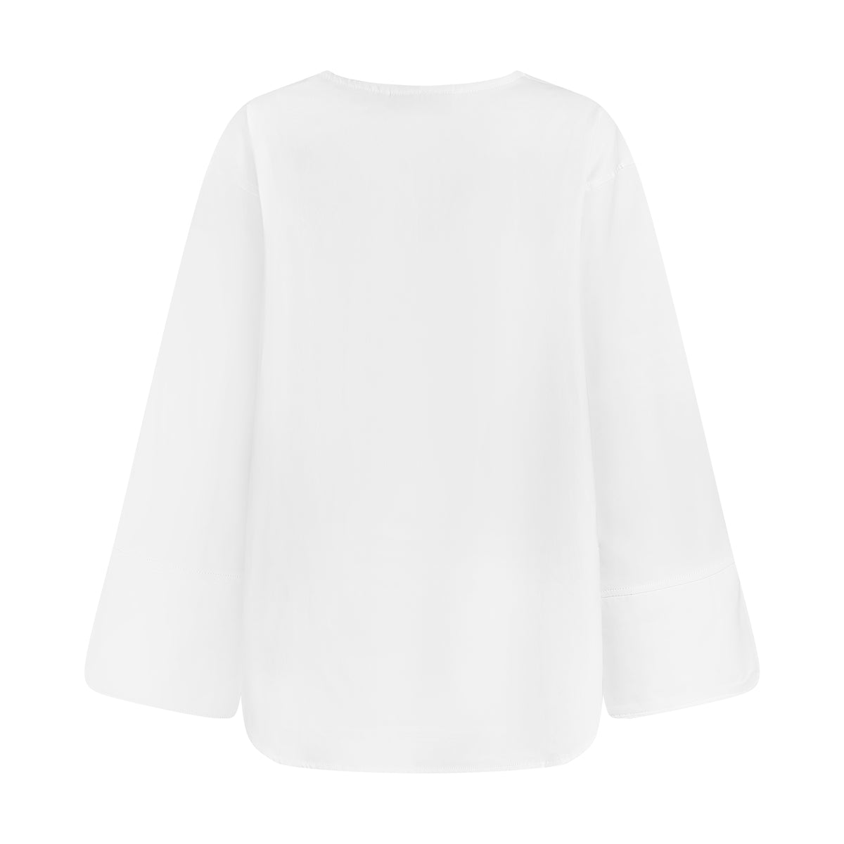 THE TUXEDO BLOUSE-WHITE