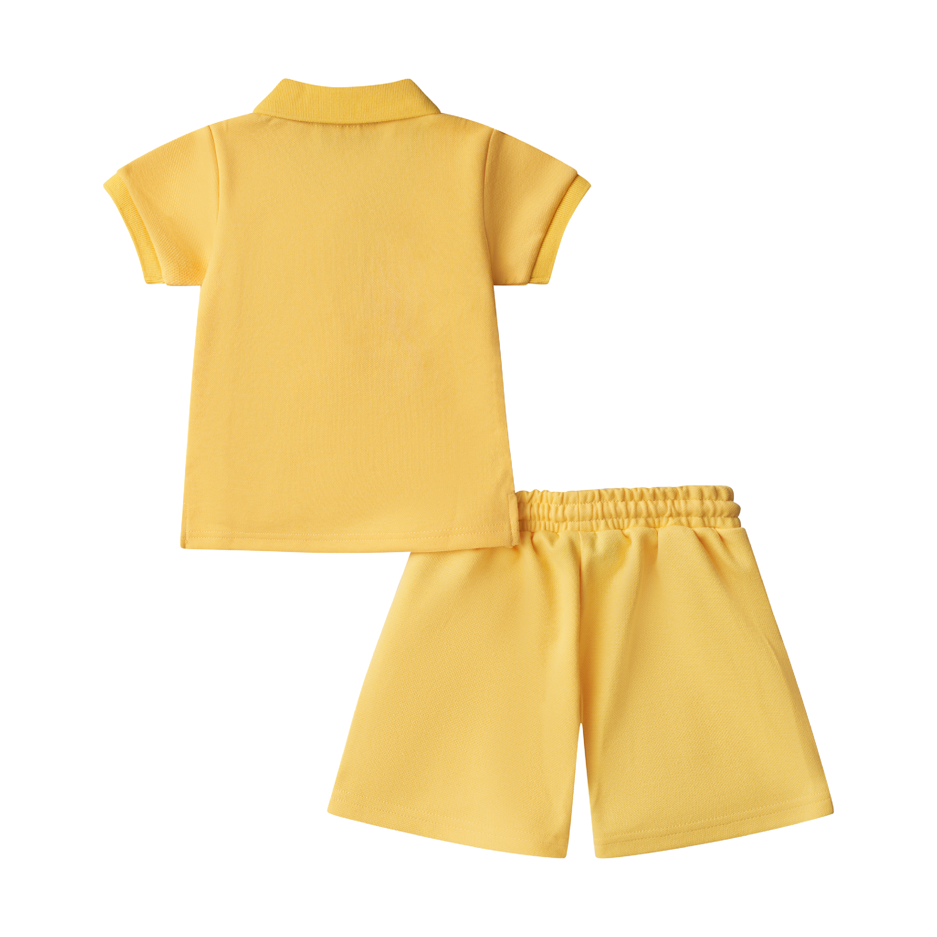 BOYS STAPLE POLO SET-YELLOW