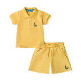 BOYS STAPLE POLO SET-YELLOW