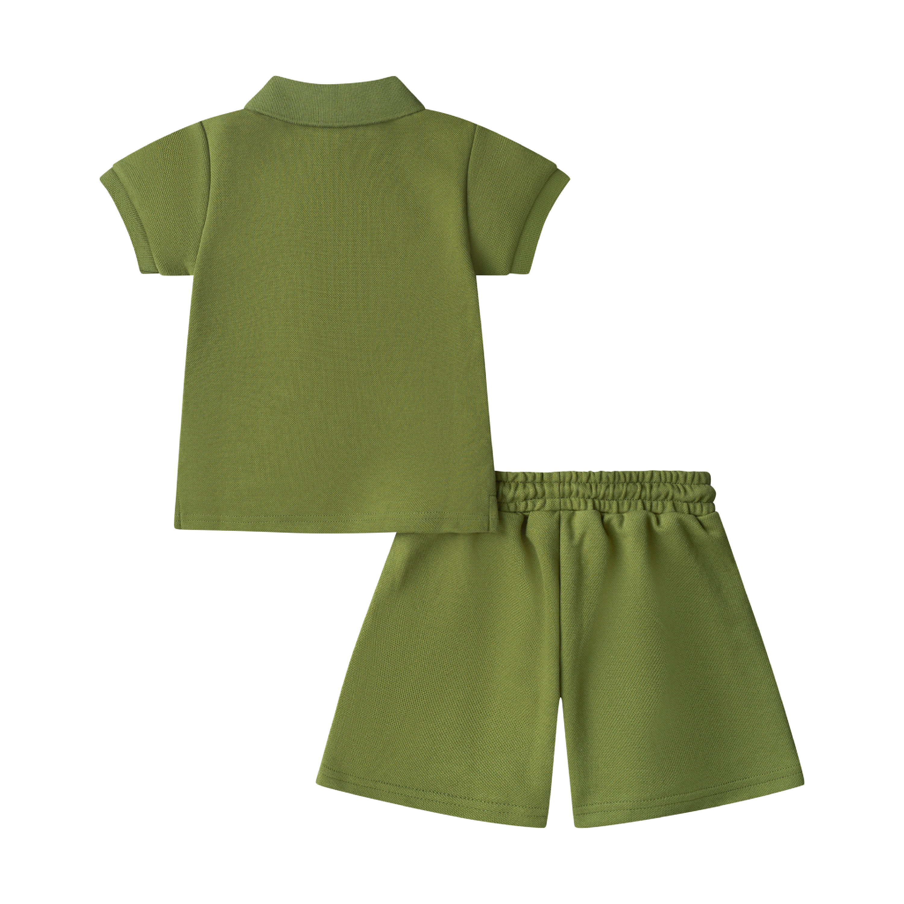 BOYS STAPLE POLO SET-MOSS