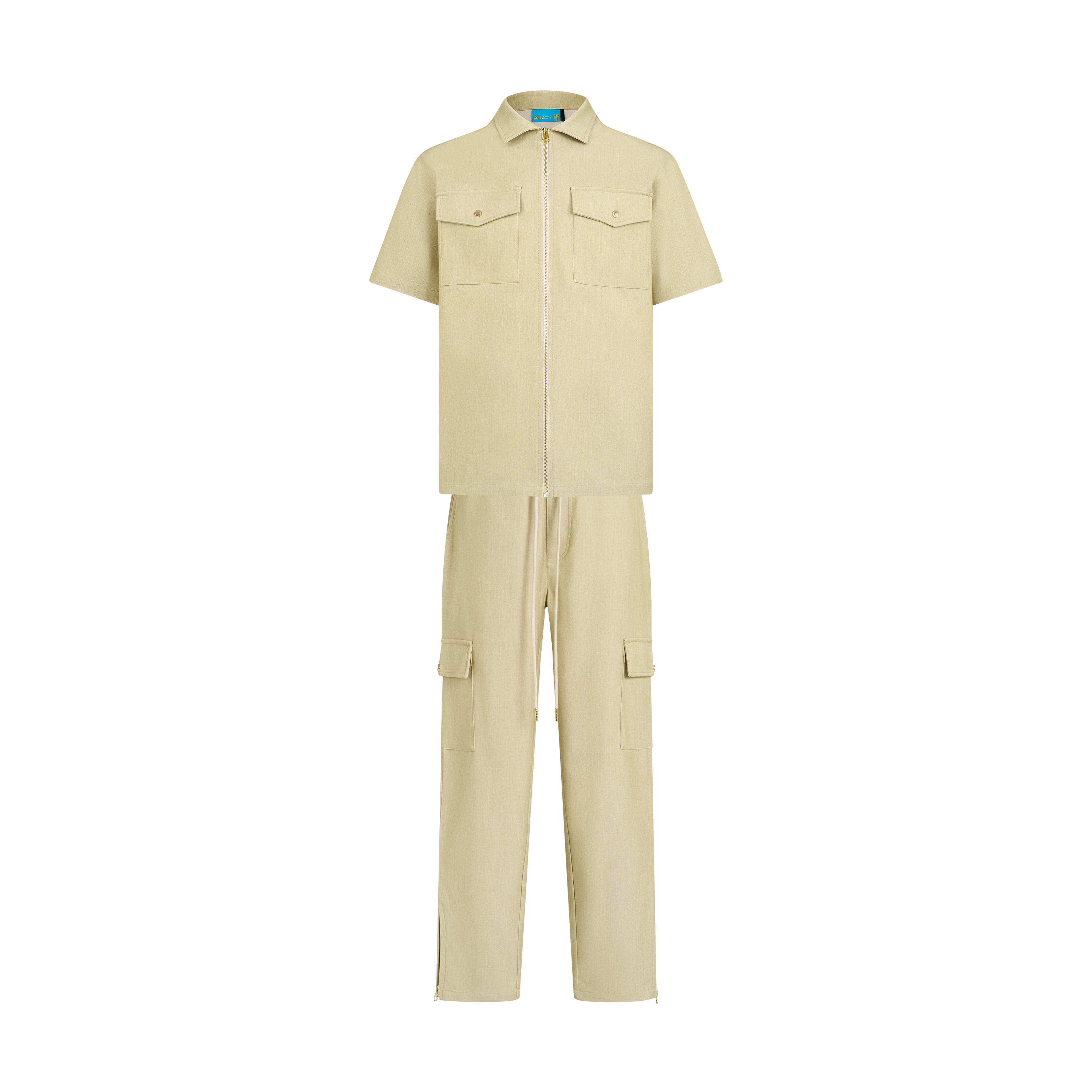 THE AVO CHAMBRAY SET- TAN