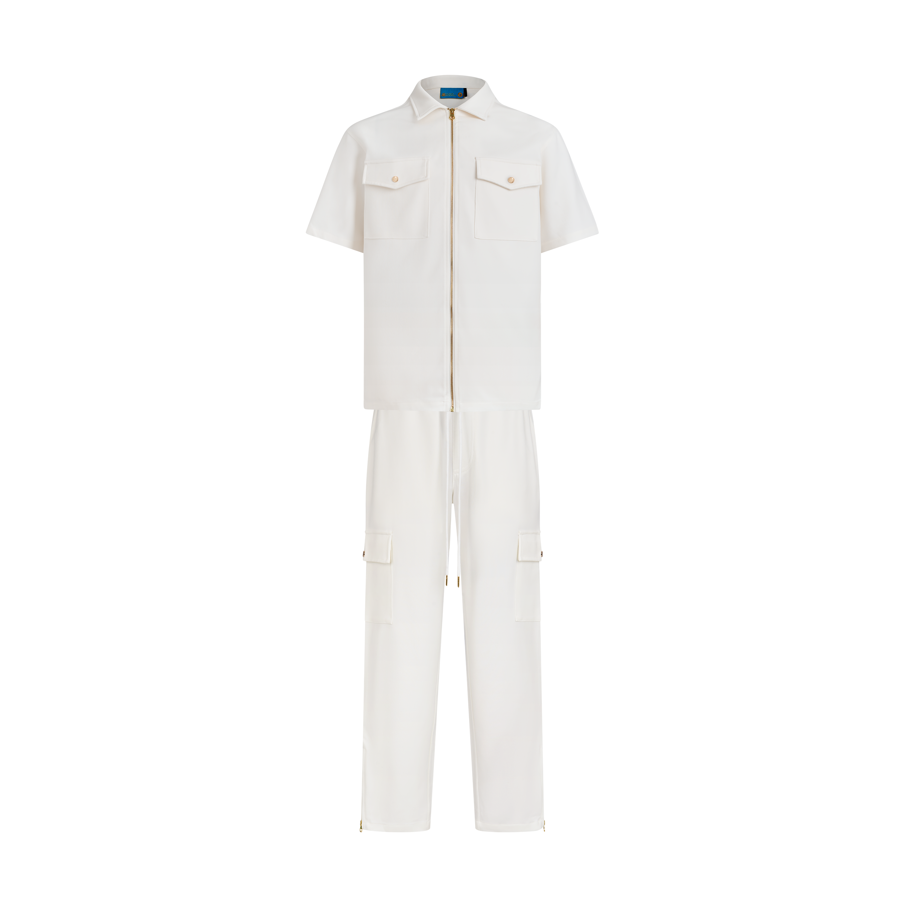 THE AVO CHAMBRAY SET- WHITE
