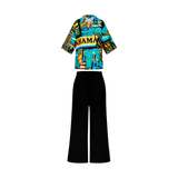 2025 INDEPENDENCE BLOUSE SET-BLACK