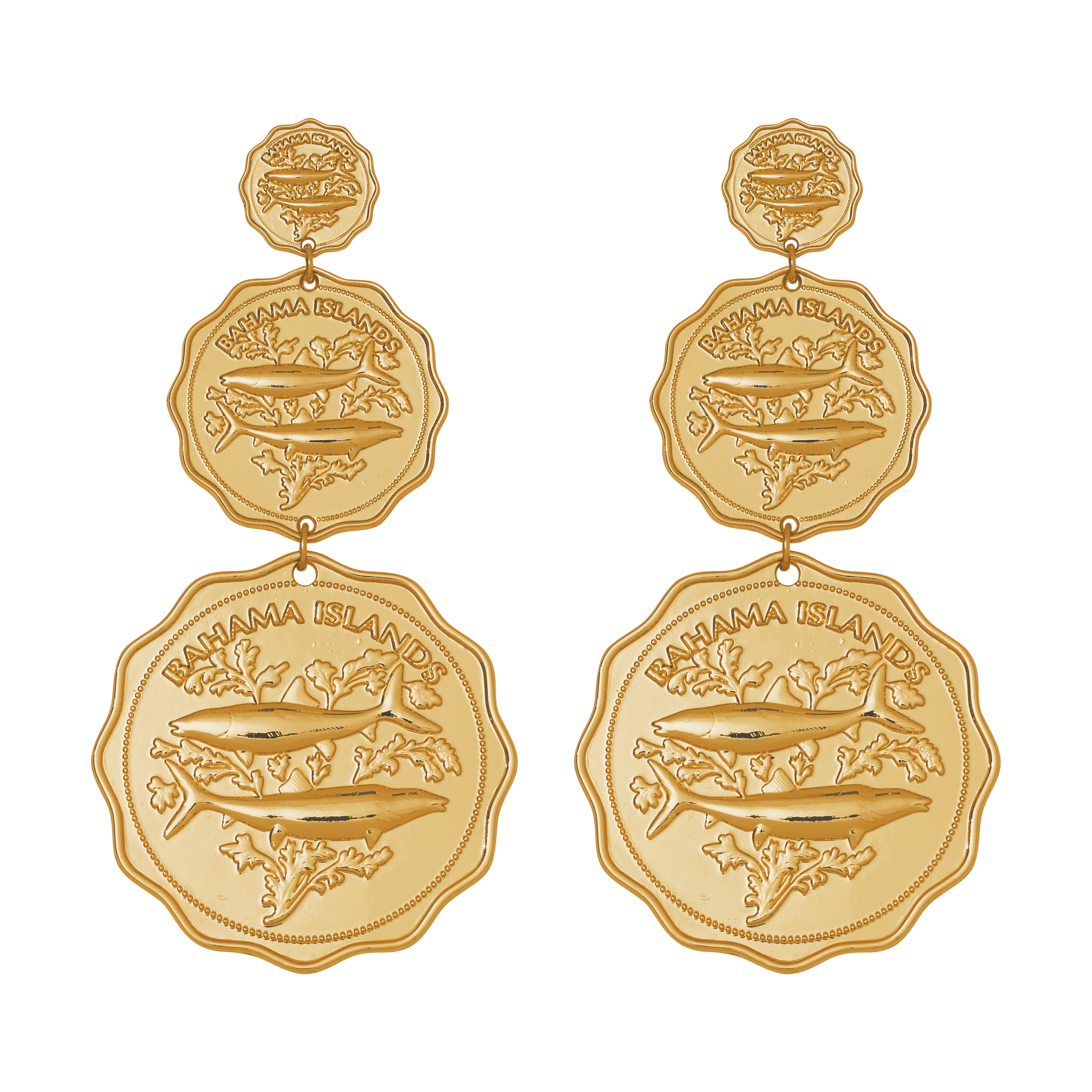 THE COMMERCIA BONE FISH EARRINGS