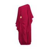 THE COMMERCIA DRAWSTRING KAFTAN-BURGUNDY
