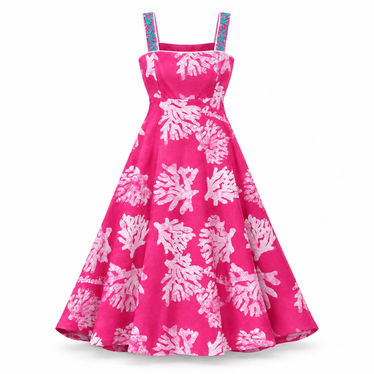 Bahari Androsia Maxi Dress- Pink