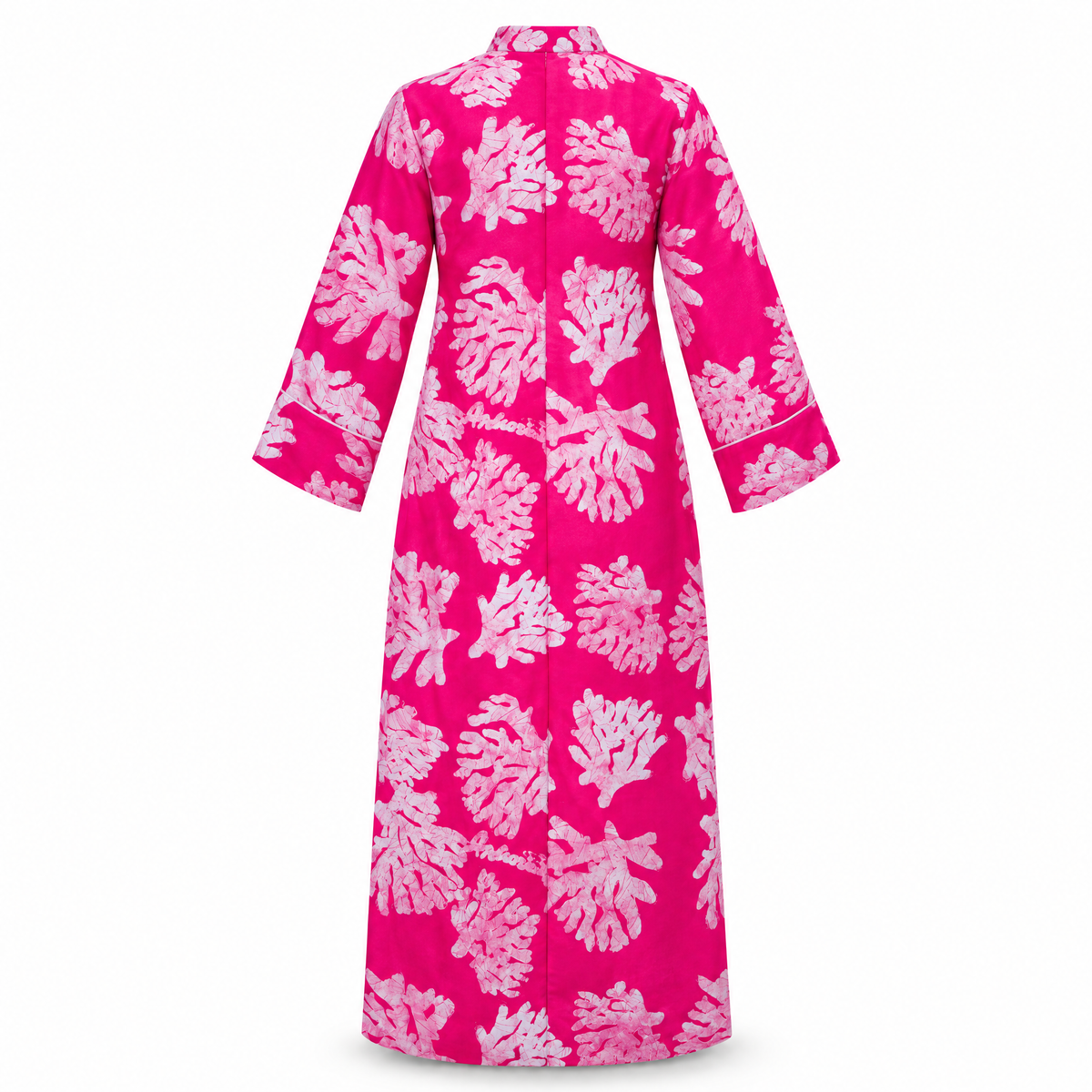 Bahari Androsia Column Maxi Kaftan-Pink