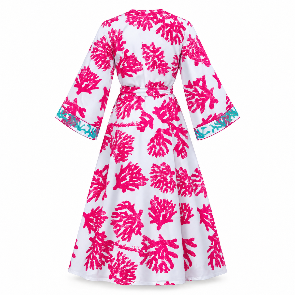 Bahari Androsia Wrap Dress- White