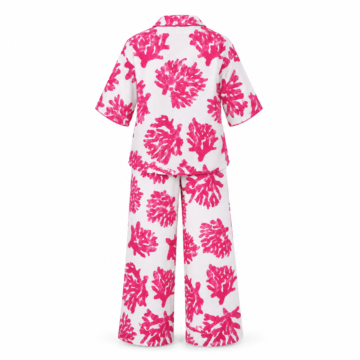 Bahari Androsia Trouser Set-White