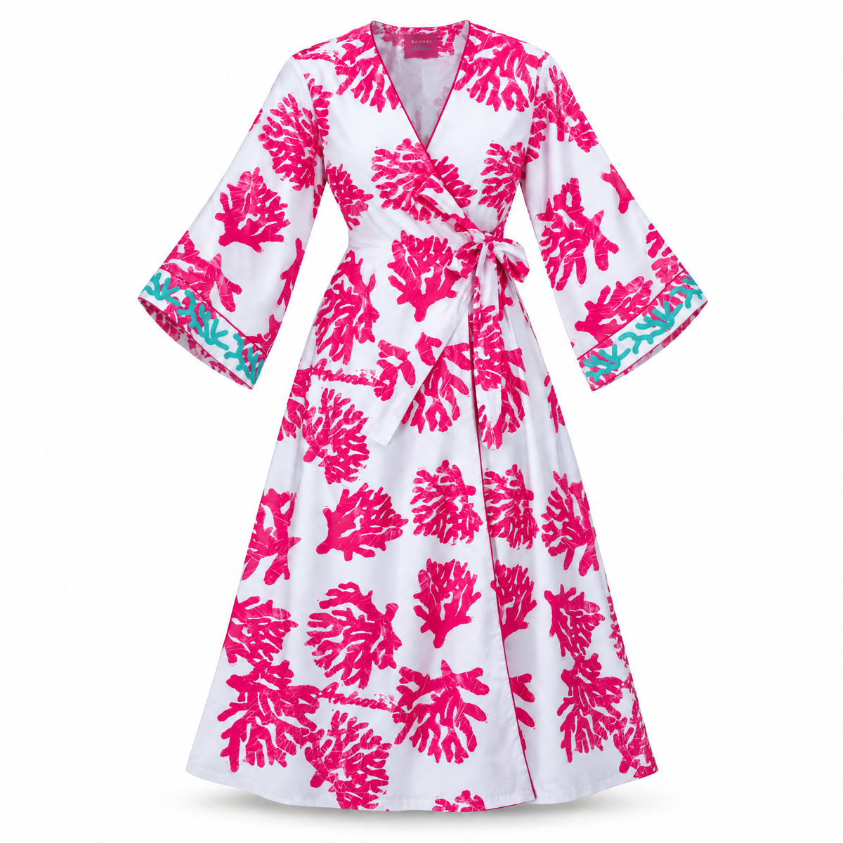 Bahari Androsia Wrap Dress- White
