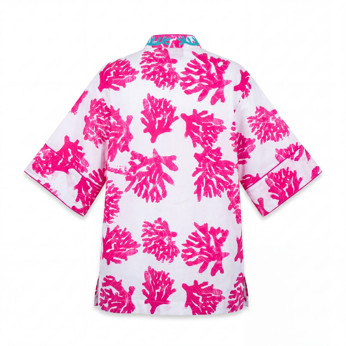 Bahari Androsia Tunic Blouse-White