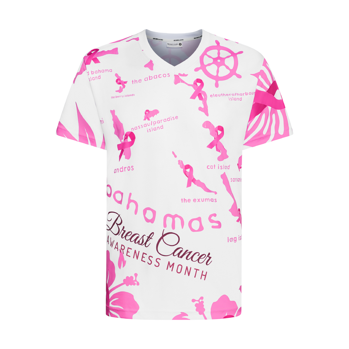 ARCHIPELAGO CANCER AWARENESS TEE-WHITE