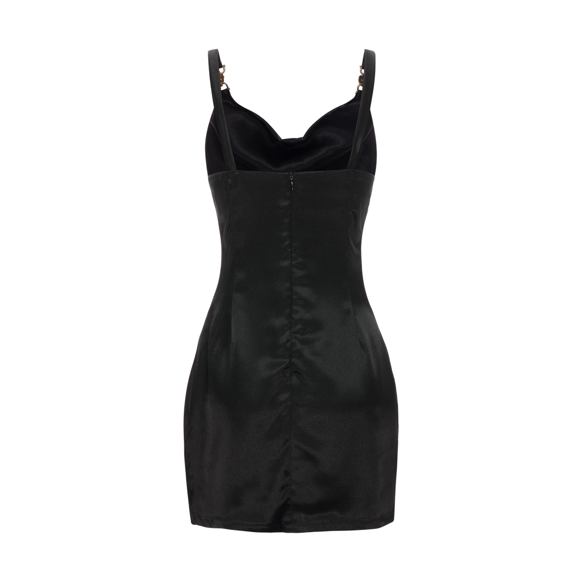 COPA MINI SLIP DRESS-BLACK