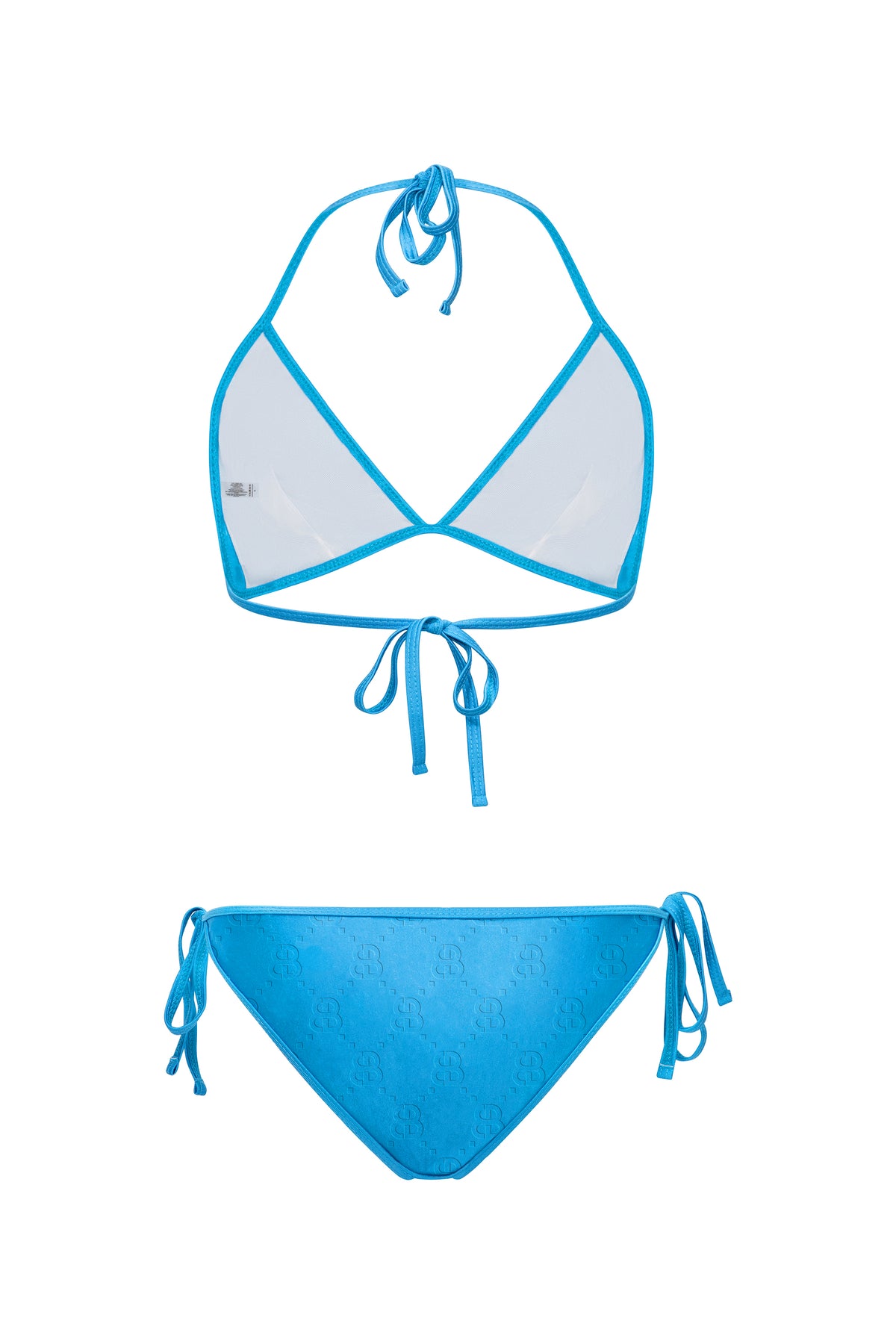 EMBOSSED MONOGRAM BIKINI-DEEP SKY